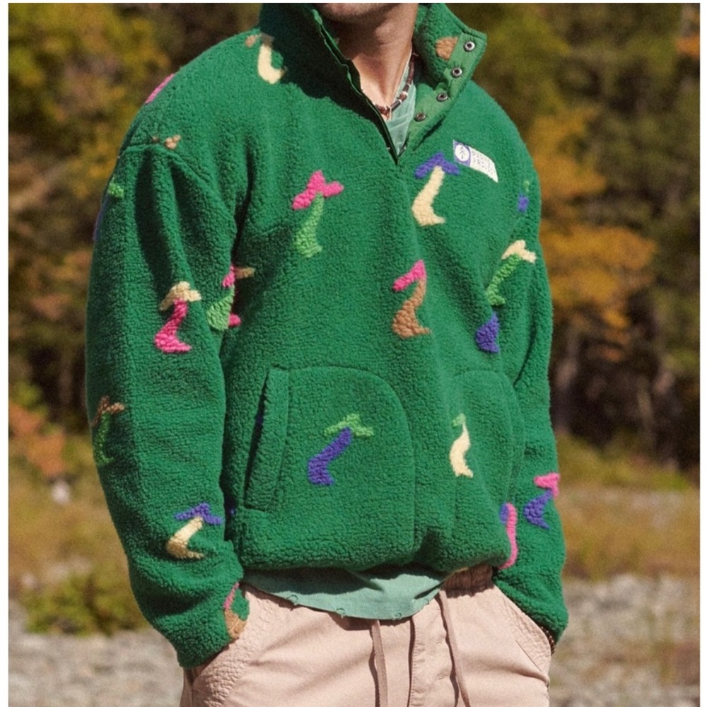 Parks Project Dancing Shrooms Mushroom Fleece Sweatshirt